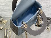 DIOR | Small Lady Bag Two-Tone Sky Blue - 4