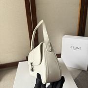 CELINE | Medium Lola Bag In Shiny Calfskin White - 6