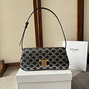 CELINE | Medium Lola Bag In Triomphe Canvas Two Tone Black - 1