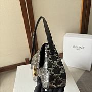 CELINE | Medium Lola Bag In Triomphe Canvas Two Tone Black - 6