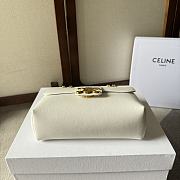 CELINE | Teen Victoire Bag In Supple Calfskin White - 2