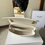 CELINE | Teen Victoire Bag In Supple Calfskin White - 5