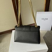 CELINE | Teen Victoire Bag In Supple Calfskin Black - 4