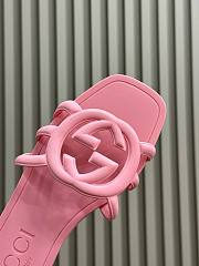 GUCCI | Women Interlocking Sandals Pink Color - 3