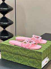 GUCCI | Women Interlocking Sandals Pink Color - 4