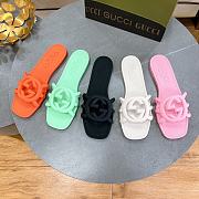 GUCCI | Women Interlocking Sandals Green Color - 3