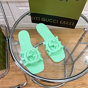 GUCCI | Women Interlocking Sandals Green Color - 2