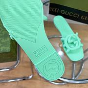 GUCCI | Women Interlocking Sandals Green Color - 4
