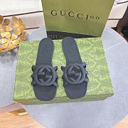 GUCCI | Women Interlocking Sandals Black Color - 6