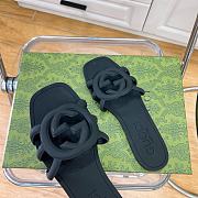 GUCCI | Women Interlocking Sandals Black Color - 4
