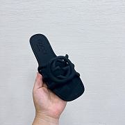 GUCCI | Women Interlocking Sandals Black Color - 2