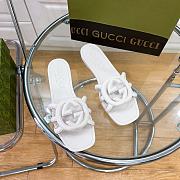 GUCCI | Women Interlocking Sandals White Color - 2