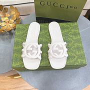 GUCCI | Women Interlocking Sandals White Color - 3