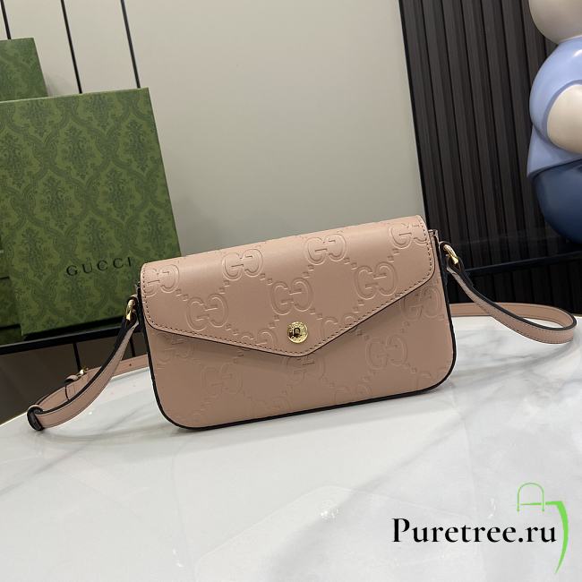 DIOR | GG Super Mini Shoulder Bag In Rose Beige Color - 1