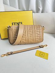 FENDI | Baguette Beige Leather Bag - 6