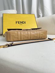 FENDI | Baguette Beige Leather Bag - 4