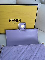 FENDI | Baguette Purple Leather Bag - 6