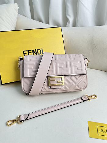 FENDI | Baguette Pink Nappa Leather Bag