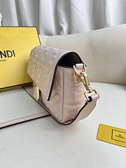 FENDI | Baguette Pink Nappa Leather Bag - 6