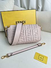 FENDI | Baguette Pink Nappa Leather Bag - 4