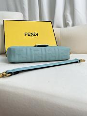 FENDI | Baguette Light Blue Nappa Leather Bag - 5