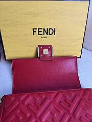 FENDI | Baguette Red Nappa Leather Bag - 2