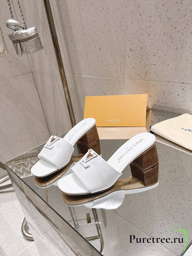 LOUIS VUITTON | LV Capri Mule Blanc 1ACU5I - 1