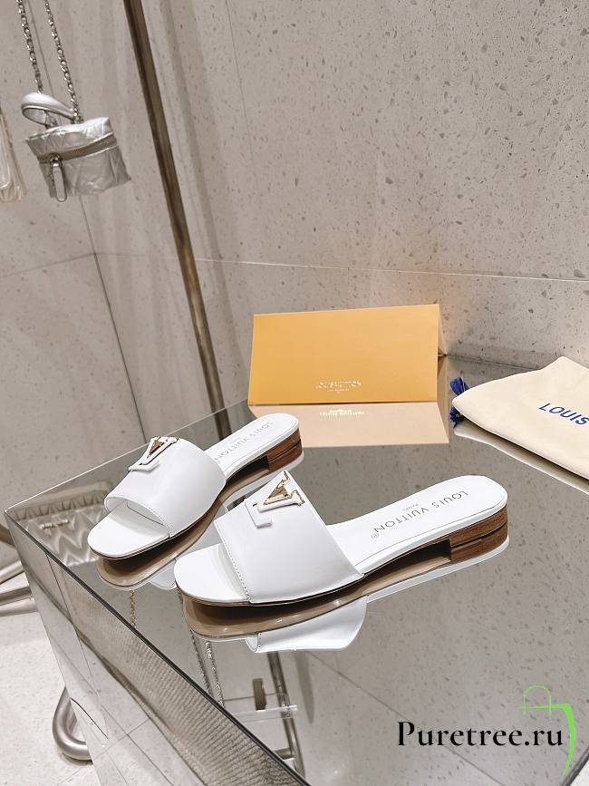 LOUIS VUITTON | LV Capri Flat Mule Blanc 1ACTPY - 1