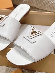 LOUIS VUITTON | LV Capri Flat Mule Blanc 1ACTPY - 5