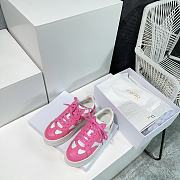 DIOR | Star Platform Sneaker In Pink - 6