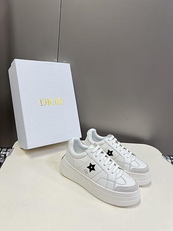 DIOR | Star Platform Sneaker In White