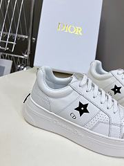 DIOR | Star Platform Sneaker In White - 3