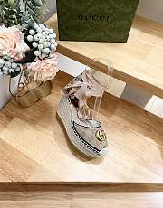 GUCCI | Women's GG Matelasse Platform Espadrille  - 5