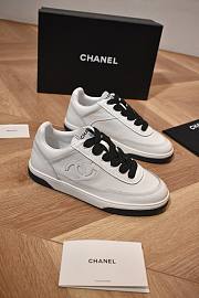 CHANEL | Sneakers Calf Leather In White/Black - 1