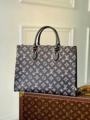 LOUIS VUITTON | OnTheGo MM Tote Shoulder Bag M46154 Monogram Canvas Black Pink - 2