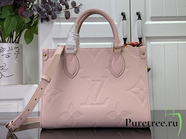 LOUIS VUITTON | OnTheGo PM Monogram Empreinte Pink Opale M47135 - 1