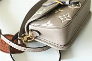 LOUIS VUITTON | Diane Tourterelle Grey/Cream Bicolor Monogram Empreinte Leather M46583 - 6