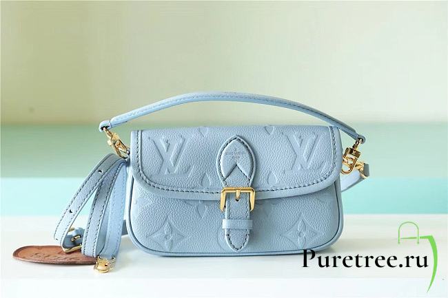 LOUIS VUITTON | Diane Tourterelle Blue Bicolor Empreinte Leather - 1