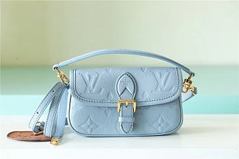 LOUIS VUITTON | Diane Tourterelle Blue Bicolor Empreinte Leather