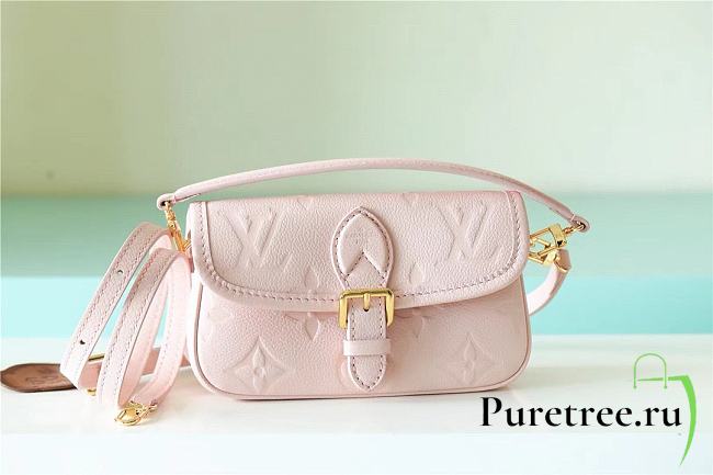 LOUIS VUITTON | Diane Tourterelle Pink Bicolor Empreinte Leather - 1