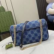 GUCCI | GG Marmont GG Denim Shoulder Bag - 2