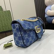 GUCCI | GG Marmont GG Denim Shoulder Bag - 3