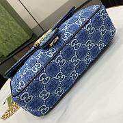 GUCCI | GG Marmont GG Denim Shoulder Bag - 5