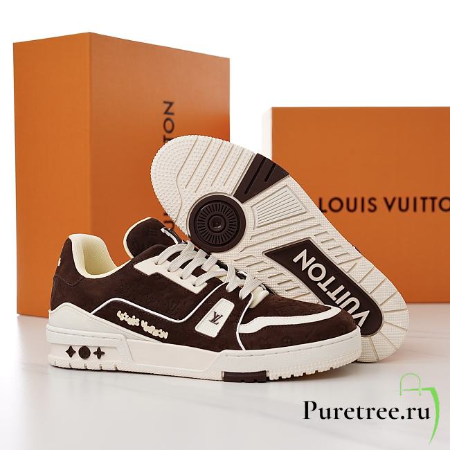 LOUIS VUITTON | Trainer Sneaker Moka Brown 1ACR5Z - 1