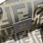 FENDI | First Small Black Leather Bag With Exotic Details - 3