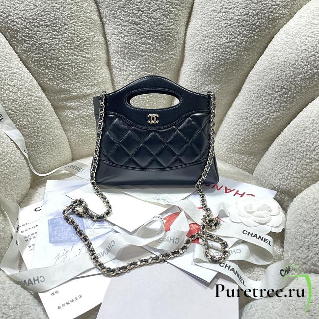 CHANEL |  24C 31 Mini Nano Bag Black  - 1