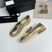 CHANEL | Moccasins Metallic & Metallic Sheepskin Metallic Gold - 3