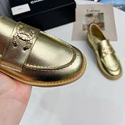 CHANEL | Moccasins Metallic & Metallic Sheepskin Metallic Gold - 6