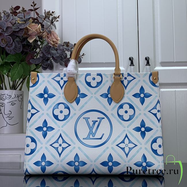 LOUIS VUITTON | OnTheGo MM Bag Lagoon Blue M11262 - 1