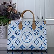 LOUIS VUITTON | OnTheGo MM Bag Lagoon Blue M11262 - 1